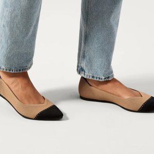 Rothy's Camel Cap Toe Point Shoes